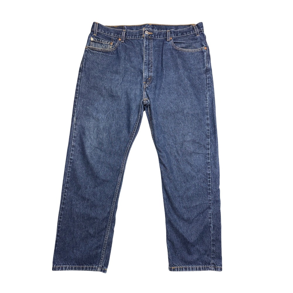 Levis 505 Regular Fit Jeans Mens 40x30 Dark Wash Blue Vintage Y2K 2002 505-0216